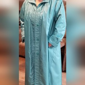 Classic Petite Teal  Full length Coat 6P